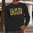 Dad Parent Brick Master Builder Building Blocks Set FamilyMen Long Sleeve T-Shirt Dad Parent Brick Master Builder Building Blocks Set FamilyMen Long Sleeve T-Shirt
