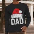 Dad Santa Christmas Family Matching Pajamas Papa Xmas Father Short Sleeve Men Long Sleeve T-Shirt