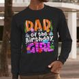Dad Under Sea Birthday Party Girls Ocean Sea Animals Themed Men Long Sleeve T-Shirt
