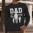 Dad Sons First Hero Daughter Love For Father's Day Men Long Sleeve T-Shirt