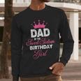Dad Of The Sweet Sixteen Birthday Girl 16th Pink Crown Men Long Sleeve T-Shirt