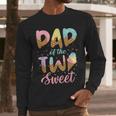 Dad Of The Two Sweet Birthday Girl Ice Cream Lovers 2nd Men Long Sleeve T-Shirt