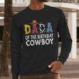 Dada 1st Birthday Cowboy Western Dada Birthday Boy Men Long Sleeve T-Shirt