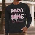 Dada Of Little Miss Onederful First Birthday Girl Bow Men Long Sleeve T-Shirt