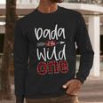 Dada Of The Wild One Buffalo Plaid Lumberjack 1st Birthday Men Long Sleeve T-Shirt