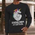 Dadacorn Muscle Dad Unicorn Fathers Day Men Long Sleeve T-Shirt