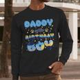 Daddy Of The Bday Boy Blue Dog Theme Party Family Matching Men Long Sleeve T-Shirt