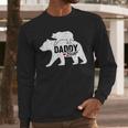 Daddy Bear Fathers Day Cute Baby Cub Papa Dad-a Pops Small Men Long Sleeve T-Shirt