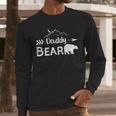 Daddy Bear Shirt Matching Family Mama Papa Bear Camping Men Long Sleeve T-Shirt