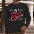 Daddy Dad Bear Pajama Red Buffalo Xmas Family Christmas Men Long Sleeve T-Shirt