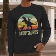 Daddy Dinosaur Daddysaurus 2 Kids For Dad Men Long Sleeve T-Shirt