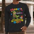 Daddy Dinosaur Shirt Cute Birthday Boy Family Apparel Men Long Sleeve T-Shirt