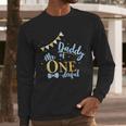 Daddy Of Mr One-Derful Party Blue-Gold Dad Boy 1st Birthday Men Long Sleeve T-Shirt