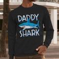 Daddy SharkShirt Fathers Day Family Matching Dad Men Long Sleeve T-Shirt