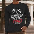 Daddy Of The Two Fast Second Birthday Racing Car Family Men Long Sleeve T-Shirt