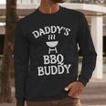 Daddys BBQ Buddy Cute Barbecue Family Match Boys Girls Kids Men Long Sleeve T-Shirt