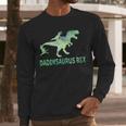 DaddysaurusRex Dinosaur Daddy Saurus Dad 2 Two Kids Dino Men Long Sleeve T-Shirt DaddysaurusRex Dinosaur Daddy Saurus Dad 2 Two Kids Dino Men Long Sleeve T-Shirt