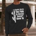 Dads Electrical Lineman Gear Husband & Lineman Wife Men Long Sleeve T-Shirt