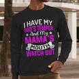 I Have My Dad's Temper & My Mama's Mouth Daughter Kids Men Long Sleeve T-Shirt