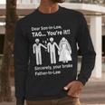 Dear Son-In-Law Father Of The Bride Dad Wedding Marriage Men Long Sleeve T-Shirt