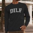 DILF Varsity Style DAD Older More Mature Men Men Long Sleeve T-Shirt DILF Varsity Style DAD Older More Mature Men Men Long Sleeve T-Shirt