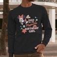 Disney Minnie Mouse Mermaid Dad Of The Birthday Girl Men Long Sleeve T-Shirt