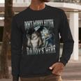 Don't Worry Kitten Daddy's Here Cool Alpha Wolf Meme Men Long Sleeve T-Shirt
