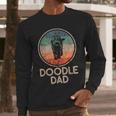 Doodle Dog Vintage Doodle Dad Small Men Long Sleeve T-Shirt