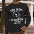 Egg Hunt Champion 2025 First Time Dad Pregnancy Reveal Men Long Sleeve T-Shirt