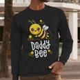 Family Bee Shirts Dad Daddy First Bee Day Outfit Birthday Men Long Sleeve T-Shirt