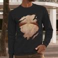 Fat Hairy Guy Big Stomach & Man Boobs Fat Dad BOD Men Long Sleeve T-Shirt