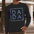 Father's Day For New Dad Dada Him Papa Tie Dye Dada Small Men Long Sleeve T-Shirt