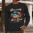 Fishing Father's Day Dad Fisherman Birthday Graphic Men Long Sleeve T-Shirt