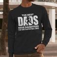Flag Football Girl Dad Proud Father Of Girl Playing Sports Men Long Sleeve T-Shirt