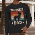 Frenchie Dad Retro French Bulldog Lover Daddy Men Men Long Sleeve T-Shirt
