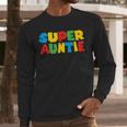 Gamer Aunt Super Auntie Gaming Matching Dad & Mom Kids Men Long Sleeve T-Shirt