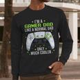 Gamer Dad Gaming Shirts Fathers Day Video Game Daddy Men Long Sleeve T-Shirt