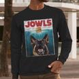 German Shepherd Jowls Hamburger GSG Dog Mom Dog Dad Men Long Sleeve T-Shirt