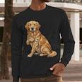 Golden Retriever I Love Dad Dog Dad Father's Day Men Long Sleeve T-Shirt