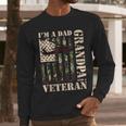 Grandpa Veteran Fathers Day Dad Veteran Camo American Flag Men Long Sleeve T-Shirt Grandpa Veteran Fathers Day Dad Veteran Camo American Flag Men Long Sleeve T-Shirt