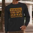 Grumpy Old Man Tee Shirt For Grandfathers Dads Father's Day Men Long Sleeve T-Shirt