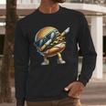 Hamburger Dabbing Kids Men Women Dab Dance Cheeseburgers Dad Men Long Sleeve T-Shirt