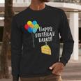 Happy Birthday Daddy Cute Toddler Dad's Birthday Party Men Long Sleeve T-Shirt