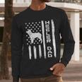 Heeler Dad Flag Vintage Blue Red Cattle Dog Patriot Men Men Long Sleeve T-Shirt