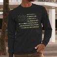 Husband Daddy Protector Hero Fathers Day Camo American Flag Men Long Sleeve T-Shirt