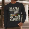 I'm A Dad Grandpa And A Vietnam Veteran Nothing Scares Me Men Long Sleeve T-Shirt