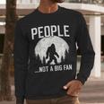 Introvert Bigfoot People Not A Big Fan Dad Joke Men Long Sleeve T-Shirt
