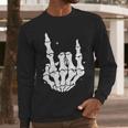 Just A Dad Who Always Came Back 2 Sided Skeleton Men Long Sleeve T-Shirt