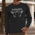 Just Winging It Anatomy Pun Dad Joke Men Long Sleeve T-Shirt Just Winging It Anatomy Pun Dad Joke Men Long Sleeve T-Shirt