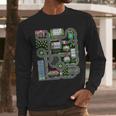Kid Play Cars On Dad Back Race Track Mat Fathers Day Men Long Sleeve T-Shirt